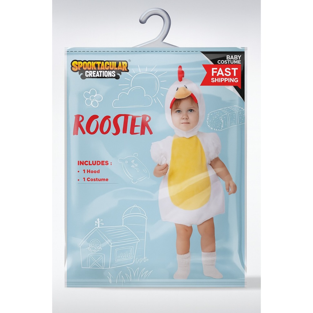 Spooktacular Creations Baby Rooster Costume 12–18M Toddler Halloween Outfit NEW